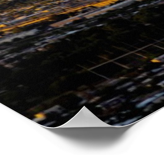 夕暮れの山々 ポスター (角)