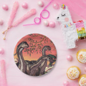 『夕暮れの恐竜』 ペーパープレート (パーティー)