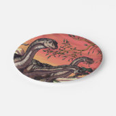 『夕暮れの恐竜』 ペーパープレート (アングル)