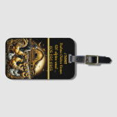 夕暮れの献身的なブラフマ農家 ラゲッジタグ (正面横)