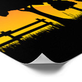 夕暮れの田舎 ポスター (角)