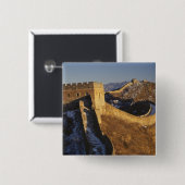 夕暮れの素晴らし壁の風景、中国 缶バッジ (正面&裏面)