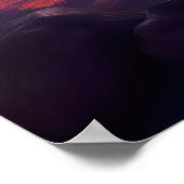 夕暮れの紫の色相 ポスター (角)