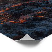 夕暮れの美しい木 ポスター (角)