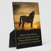 夕暮れの美霊の供養馬 フォトプラーク (側面)