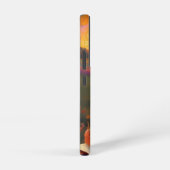 夕暮れの草地のかわいい悲しいスタイルの女性 SAMSUNG GALAXYケース (右側面)