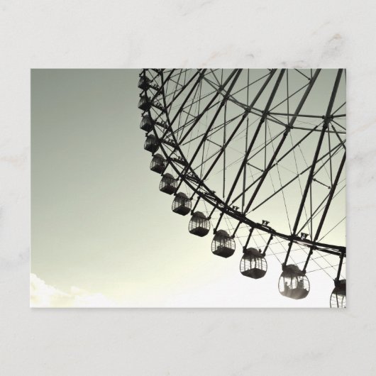 夕暮れの観覧車 ポストカード (正面)