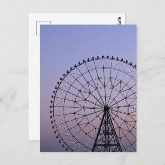 夕暮れの観覧車:東京 ポストカード (正面/裏面)
