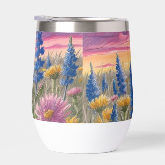 夕暮れの野草園 (右面)