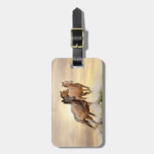 夕暮れの馬 ラゲッジタグ (正面縦)