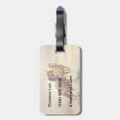 夕暮れの馬 ラゲッジタグ (裏面縦)