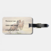 夕暮れの馬 ラゲッジタグ (裏面横)