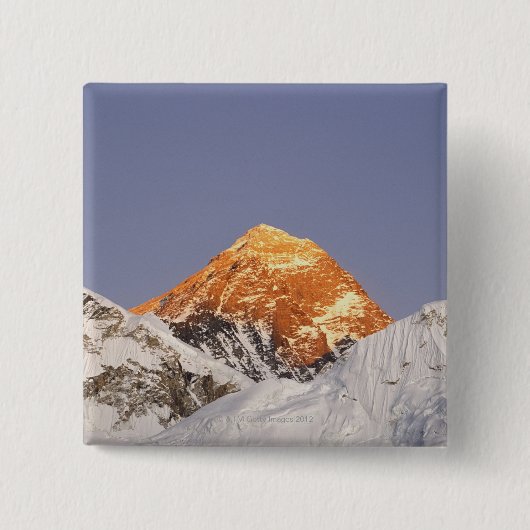 夕暮れイン山エベレスト，ネパール 缶バッジ (正面)