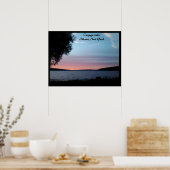 夕暮れオンカイウガ湖 ポスター (キッチン)