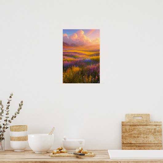 夕暮れカラフルの夢の国 ポスター (キッチン)