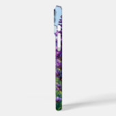 夕暮れステンドグラスでラバンダーと蝶 Case-Mate iPhoneケース (裏面 / 左)