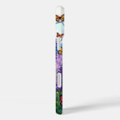 夕暮れステンドグラスでラバンダーと蝶 Case-Mate iPhoneケース (裏面 / 右)