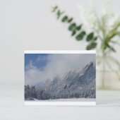 夕暮れフラティロンロークラウド大きい石コロラド ポストカード (スタンド正面)