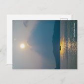 夕暮れボート、コーファン ポストカード (正面/裏面)