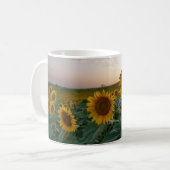 夕暮れマグカップのひまわり コーヒーマグカップ (正面左)