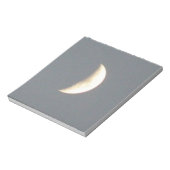 夕暮れメモ帳で美しい三日月 ノートパッド (回転)