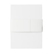 夕暮れ冬の雪の山の風景結婚ズ 招待状ベリーバンド (裏面例)