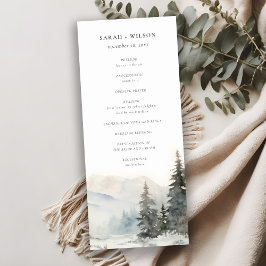 夕暮れ冬の雪山景観プログラム 招待状