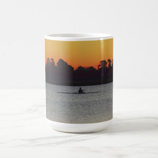 夕暮れ前の湖畔の静寂 ウェンドゥリー湖 コーヒーマグカップ (中央)
