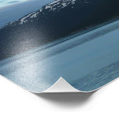 夕暮れ名勝アラスカ写真のホイッティエ フォトプリント (角)