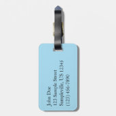 夕暮れ名勝アラスカ写真のホイッティエ ラゲッジタグ (裏面縦)