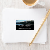 夕暮れ名勝アラスカ写真のホイッティエ ラベル (インサイチュ)