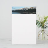 夕暮れ名勝アラスカ写真のホイッティエ 便箋 (スタンド正面)