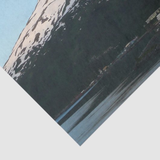 夕暮れ名勝アラスカ写真のホイッティエ 薄葉紙 (詳細)