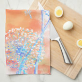 夕暮れ吹時のダンデリオン  キッチンタオル (四つ折り)