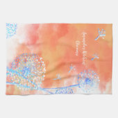 夕暮れ吹時のダンデリオン  キッチンタオル (横)