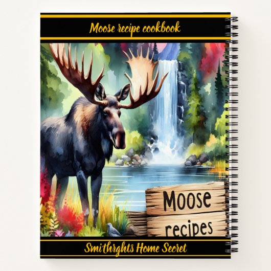 夕暮れ威厳のあるの穏やかな滝に寄り添う ノートブック (裏面)