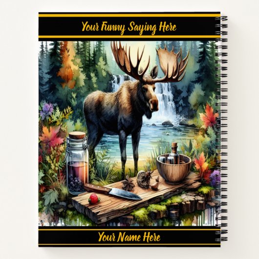 夕暮れ威厳のあるの穏やかな滝の近くを歩く ノートブック (裏面)