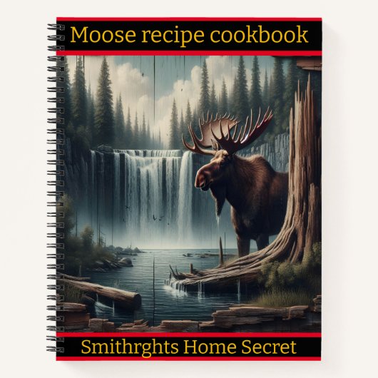 夕暮れ威厳のあるの静かな滝のそばを歩く ノートブック (正面)