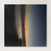 夕暮れ時から夕暮れ時までビーチ写真 ジグソーパズル (横)