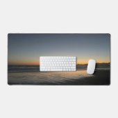夕暮れ時から夕暮れ時までビーチ写真 デスクマット (キーボード&マウス)