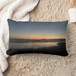 夕暮れ時から夕暮れ時までビーチ写真 ランバークッション