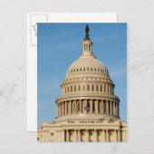 夕暮れ時にキャピトル建物が撮影 ポストカード (正面/裏面)