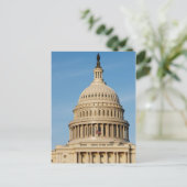 夕暮れ時にキャピトル建物が撮影 ポストカード (スタンド正面)