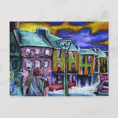 夕暮れ時にダングルタウン ポストカード (正面)