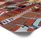 夕暮れ時にチャイナタウンから見たシンガポールのスカイライン ポスター (角)