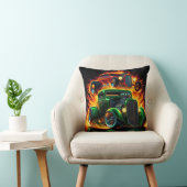 夕暮れ時にヴィンテージの熱い棒 クッション (椅子)