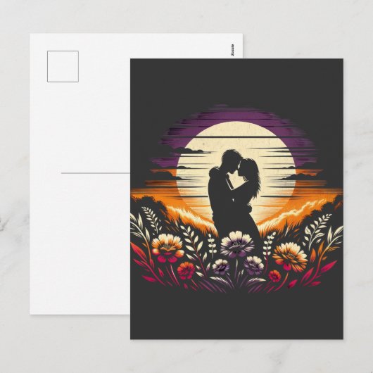 夕暮れ時に抱き締める シーズンポストカード (正面/裏面)