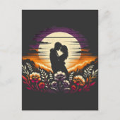 夕暮れ時に抱き締める シーズンポストカード (正面)