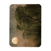 夕暮れ時に柳 マグネット (縦)