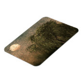 夕暮れ時に柳 マグネット (左側)